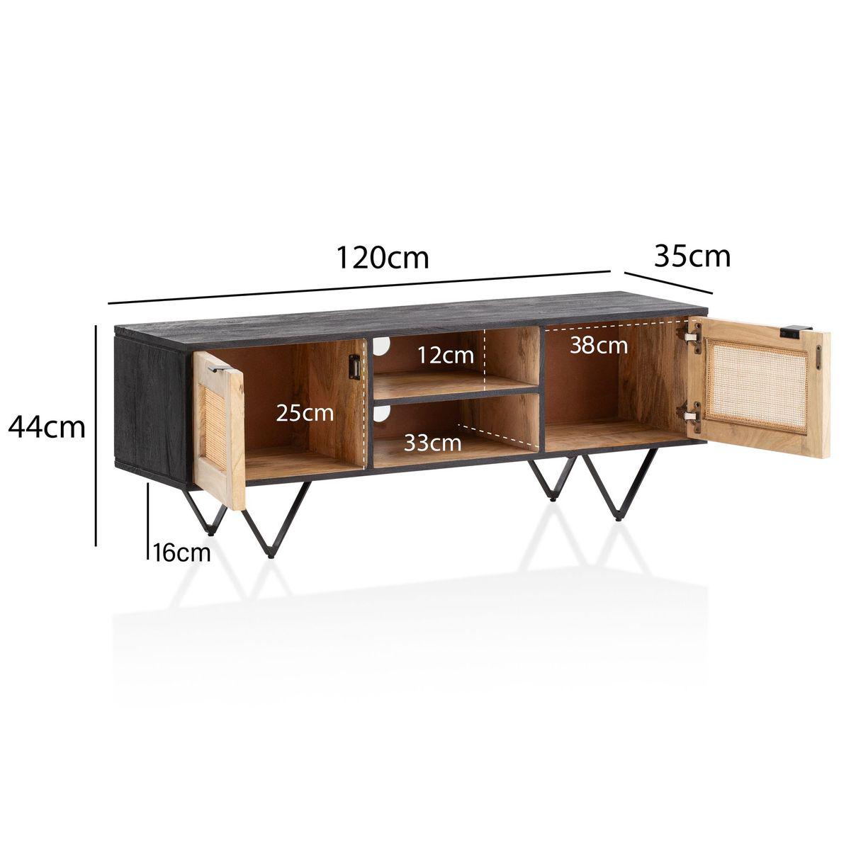 SZAFKA RTV WOHNLING RATAN / MANGO / WL6.795