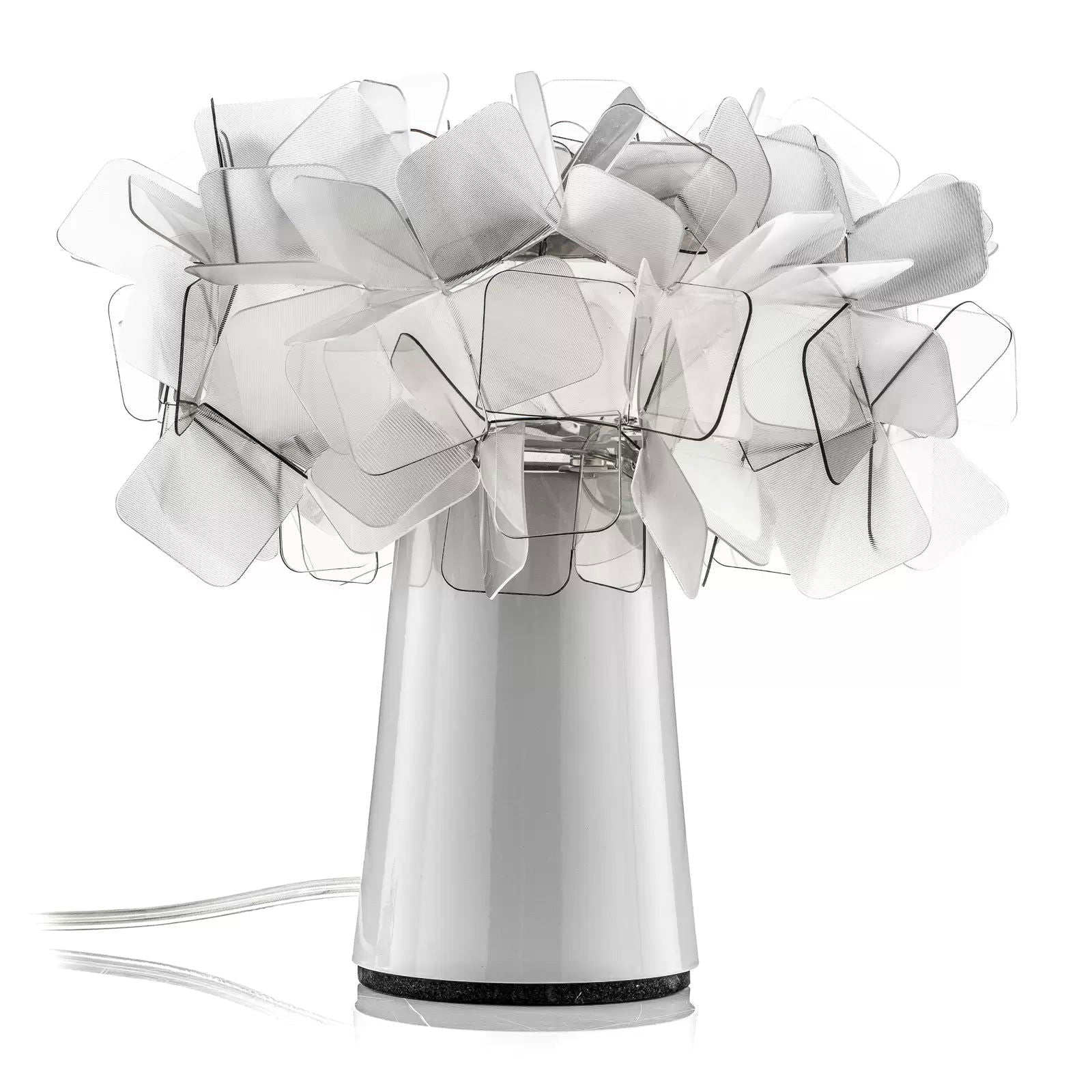 Slamp Clizia - designerska lampa stołowa szary dym