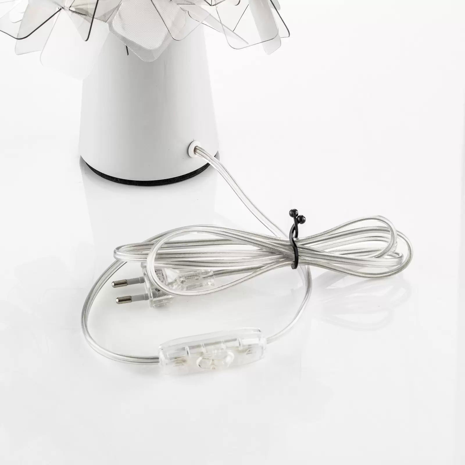 Slamp Clizia - designerska lampa stołowa szary dym