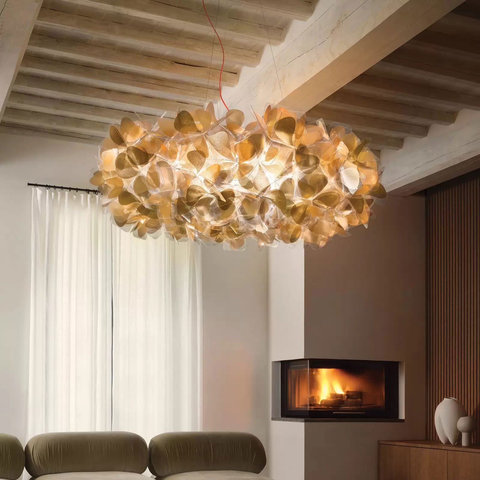 Slamp Clizia Mama Non Mama Wisiorek 78cm złoty/czerwony