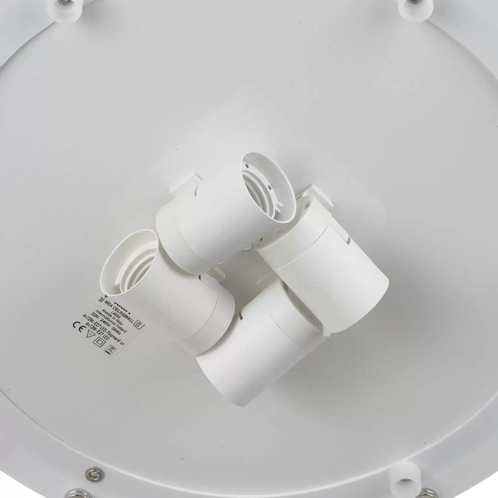 Slamp Clizia lampa sufitowa, 67 cm, złota/ biała