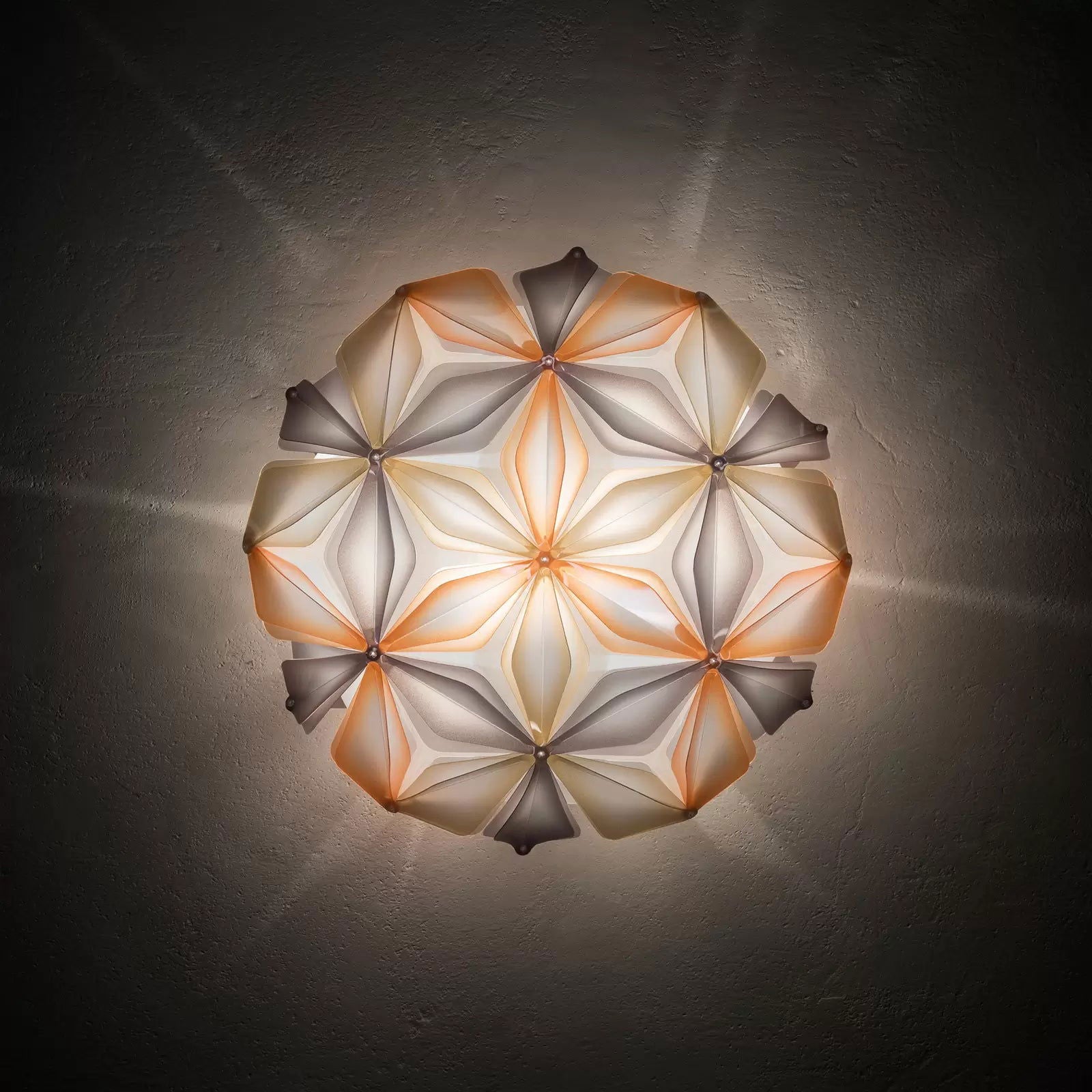 Slamp La Vie M lampa sufitowa 47 cm, bursztyn