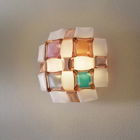 Slamp Mida lampa ścienna, 32x32 cm, kolorowa/biała