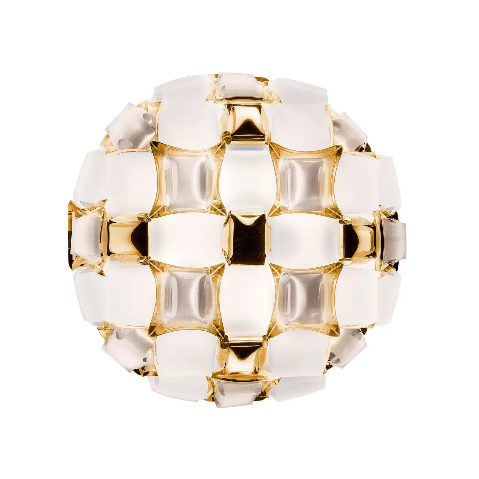 Slamp Mida lampa ścienna, 50 cm, biało-złota