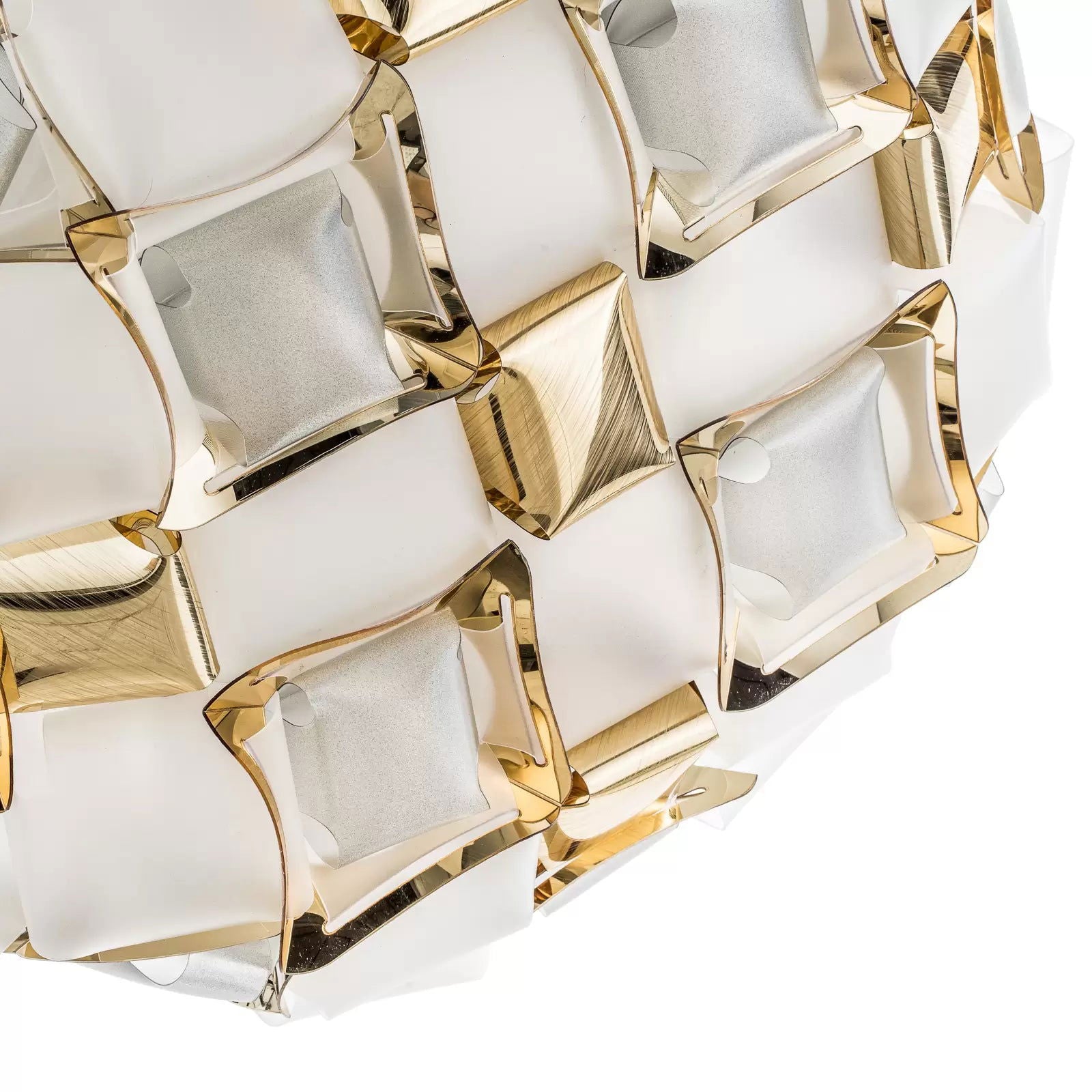 Slamp Mida lampa ścienna, 50 cm, biało-złota