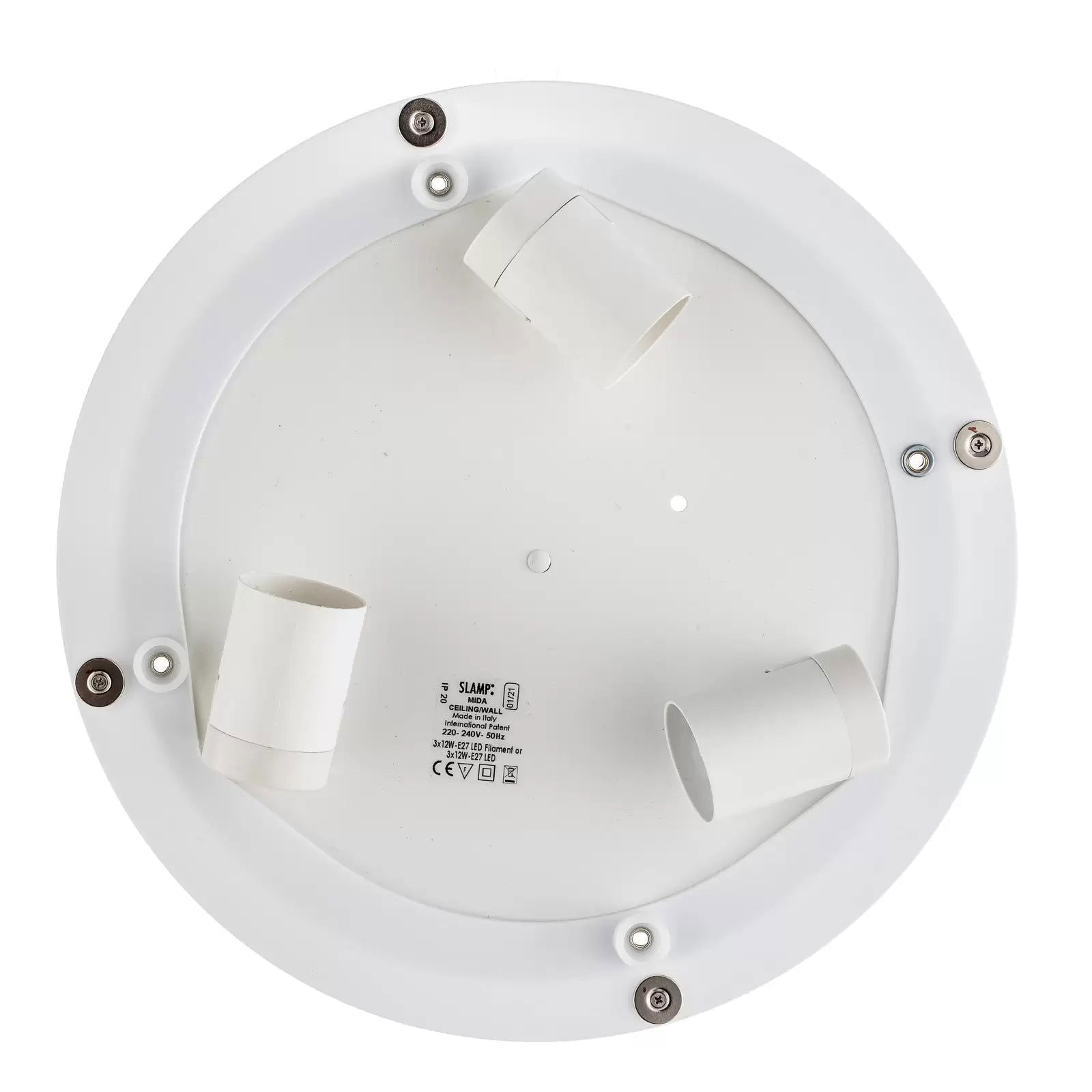 Slamp Mida lampa ścienna, 50 cm, biało-złota