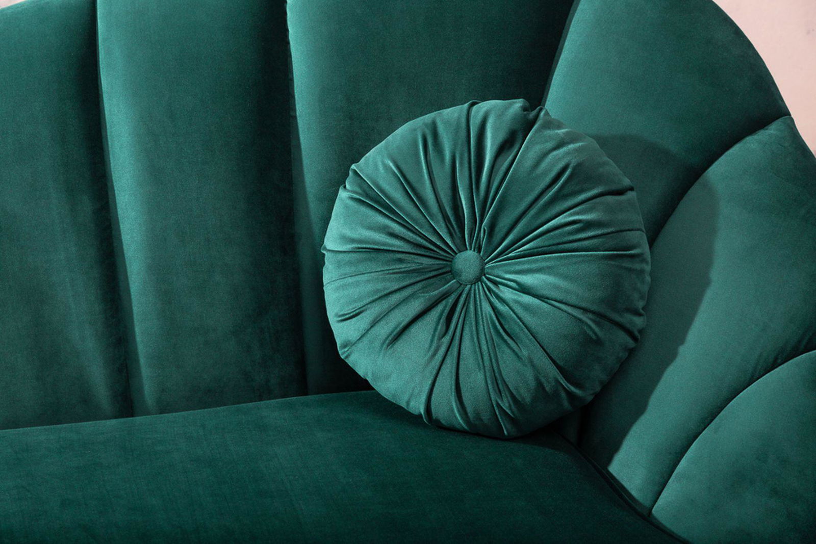 Sofa Arielle 220 cm turkusowy aksamit / 40752 / INVICTA INTERIOR