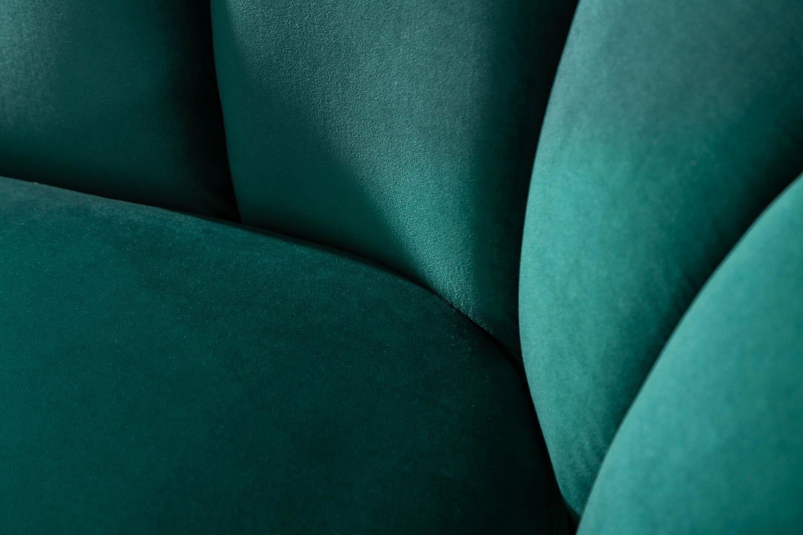 Sofa Arielle 220 cm turkusowy aksamit / 40752 / INVICTA INTERIOR