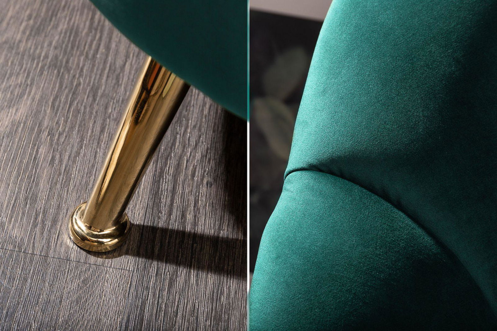 Sofa Arielle 220 cm turkusowy aksamit / 40752 / INVICTA INTERIOR