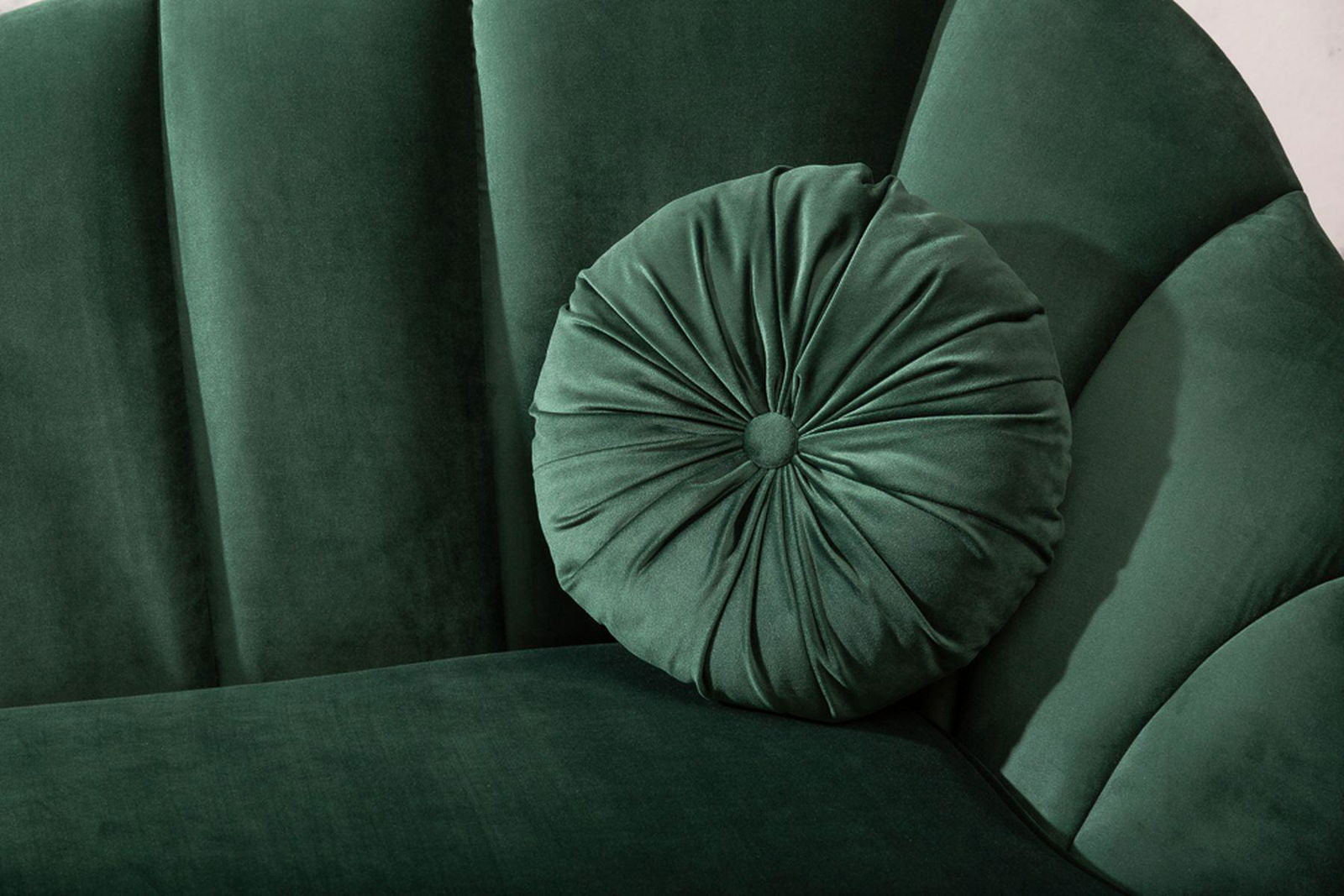 Sofa Arielle 220 cm zielony aksamit / 40749 / INVICTA INTERIOR