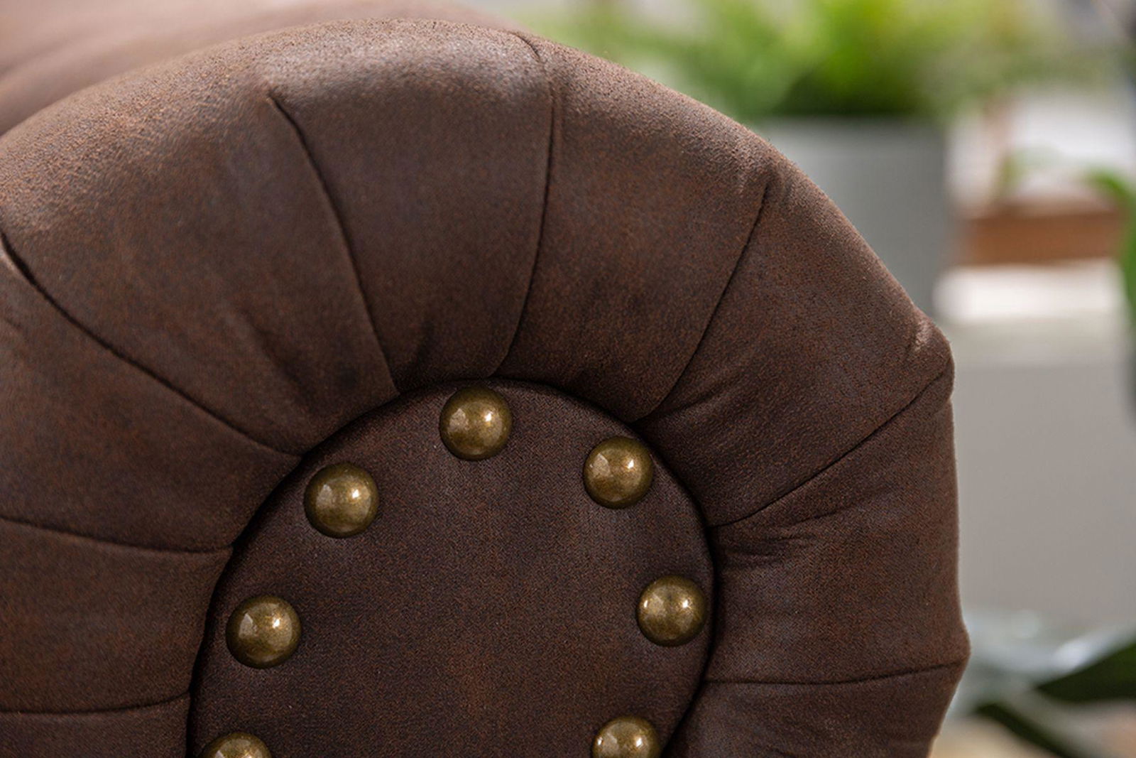 Sofa Chesterfield  2 osobowa  brąz / 40653 / INVICTA INTERIOR