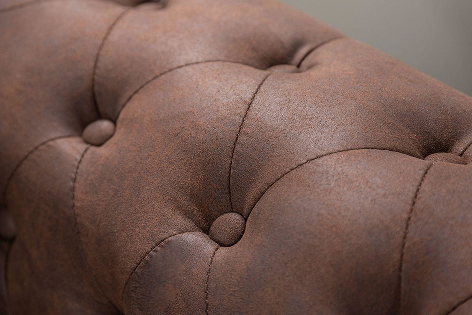 Sofa Chesterfield  2 osobowa  brąz / 40653 / INVICTA INTERIOR
