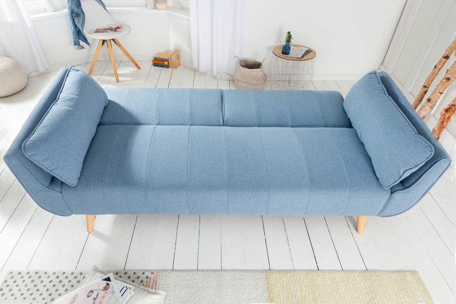 Sofa Divani błękitna / 40088 / INVICTA INTERIOR