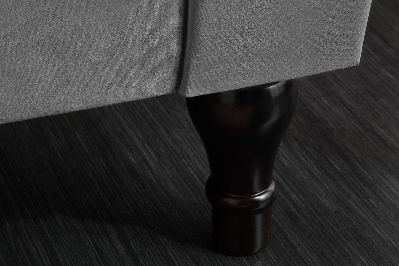 Sofa Euphoria srebrnoszary aksamit / 40148 / INVICTA INTERIOR