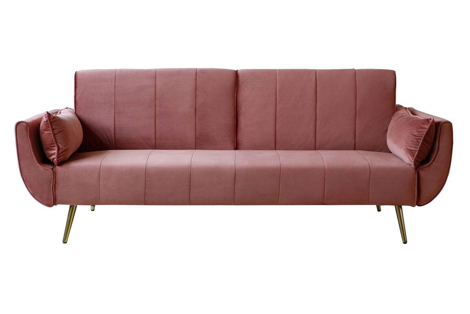 Sofa ROZKŁADANA DIVANI RÓŻOWA AKSAMIT / 39479 / 40091 / INVICTA INTERIOR