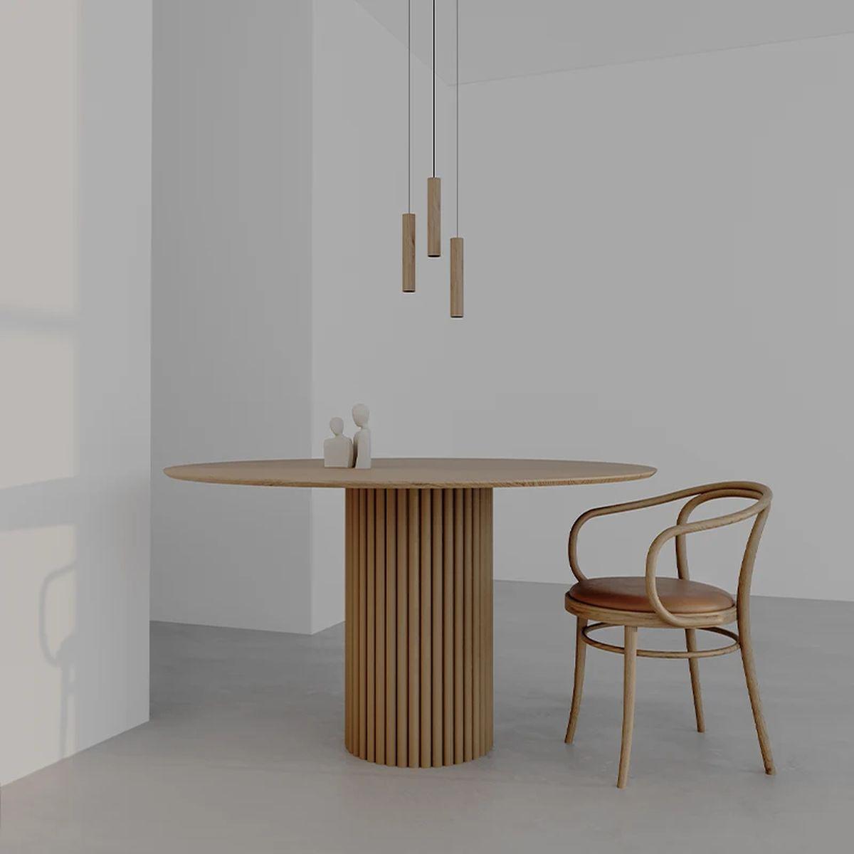 Stół Hygge ASH z litego drewna  / 110 cm / MH