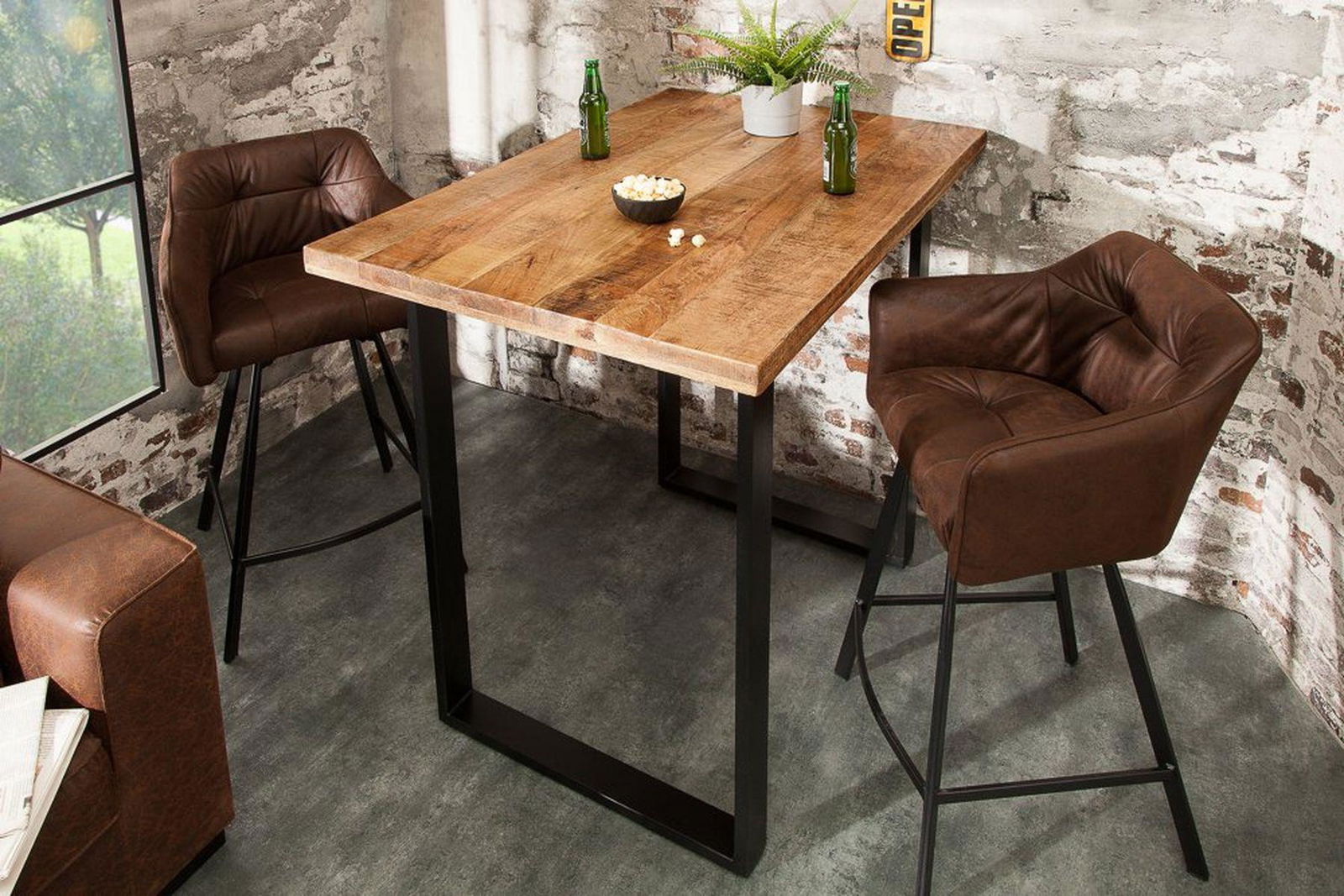 Stół barowy Iron Craft 120 cm  mango / 38668  / INVICTA INTERIOR