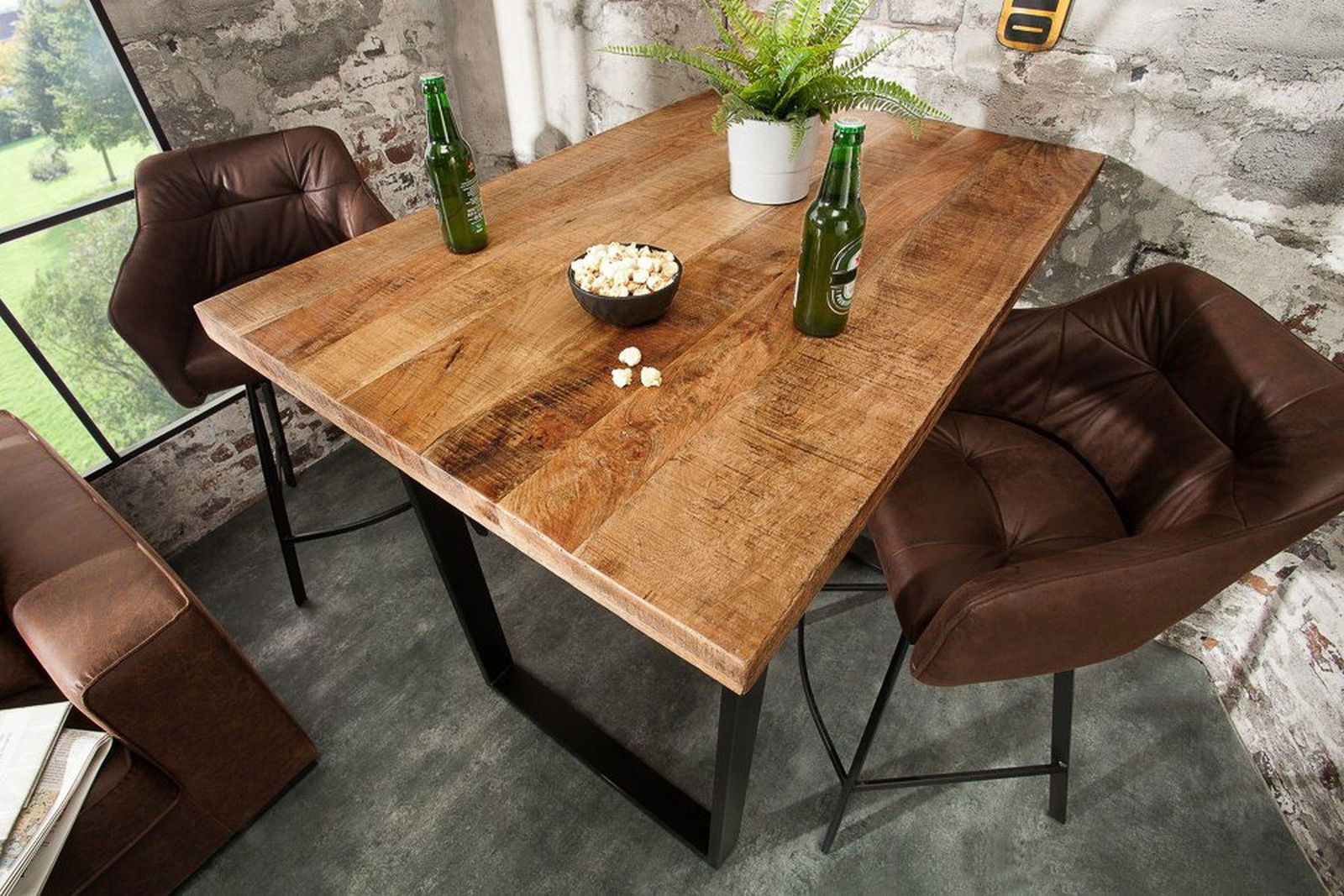 Stół barowy Iron Craft 120 cm  mango / 38668  / INVICTA INTERIOR