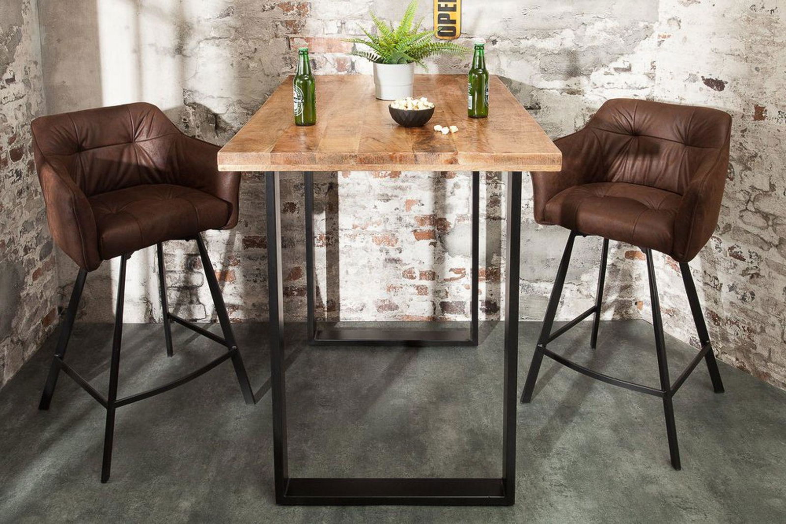 Stół barowy Iron Craft 120 cm  mango / 38668  / INVICTA INTERIOR