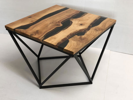 Stolik Beauty Nature drewno czereśnia 60 cm podstawa skośna