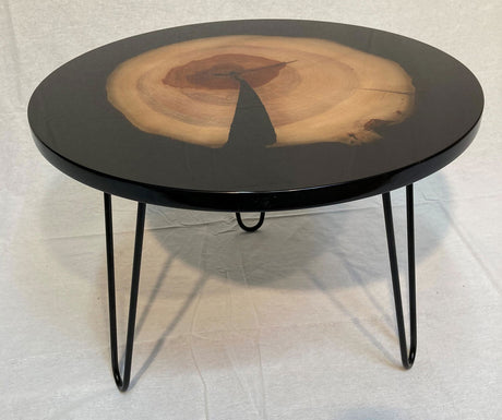 Stolik Beauty Nature drewno grusza 60 cm  podstawa szpile