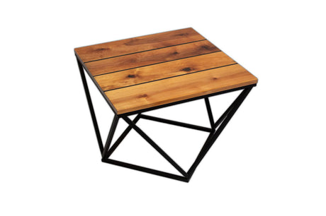 Stolik Beauty Nature drewno olcha 60 cm podstawa skośna