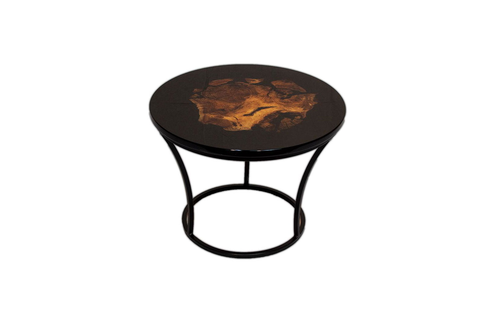Stolik Beauty Nature drewno platan 60 cm  podstawa okrągła