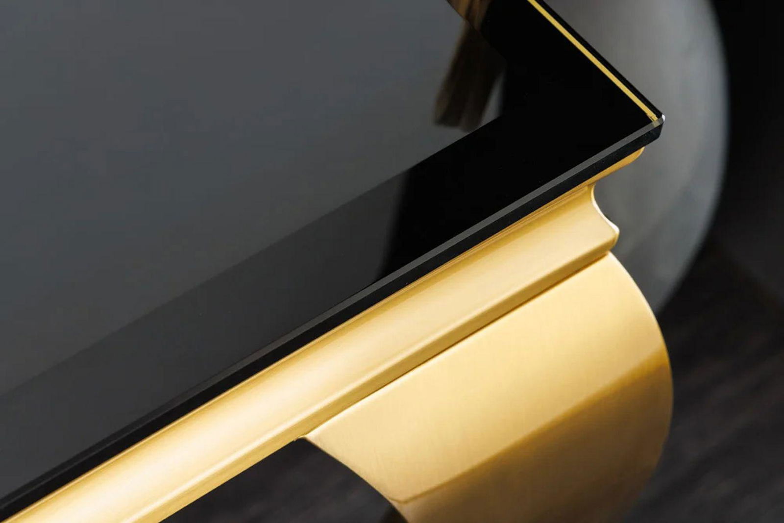 Stolik MODERN BAROCK czarny złoty opal 100 cm / 42315  / INVICTA INTERIOR