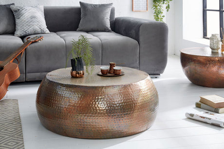 Stolik kawowy Orient 80 cm miedź / 39536  / INVICTA INTERIOR