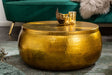 Stolik kawowy Orient Storage 70cm aluminium złoty / 40231  / INVICTA INTERIOR