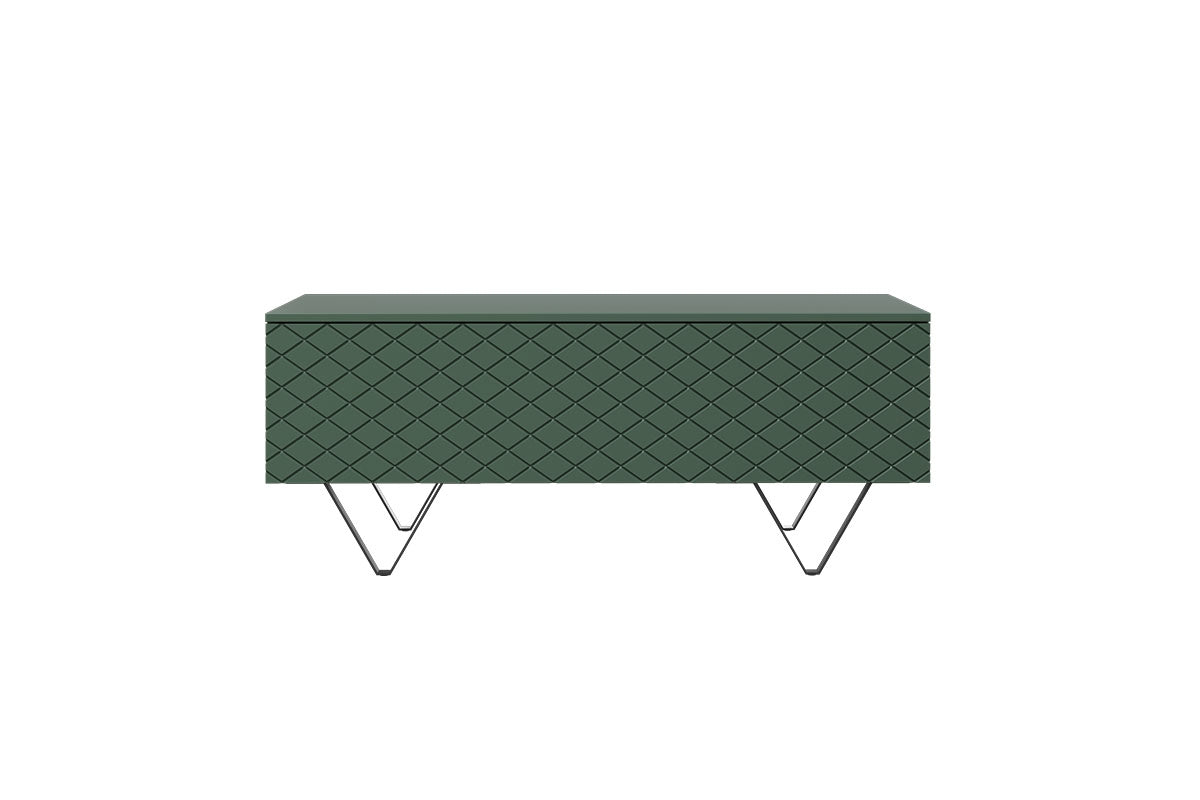 Stolik kawowy Scalia 120 2K ze schowkiem - labrador mat / czarne nogi