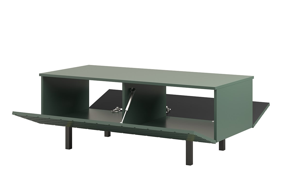 Stolik kawowy Scalia II 120 2K ze schowkiem - labrador mat / czarne nogi