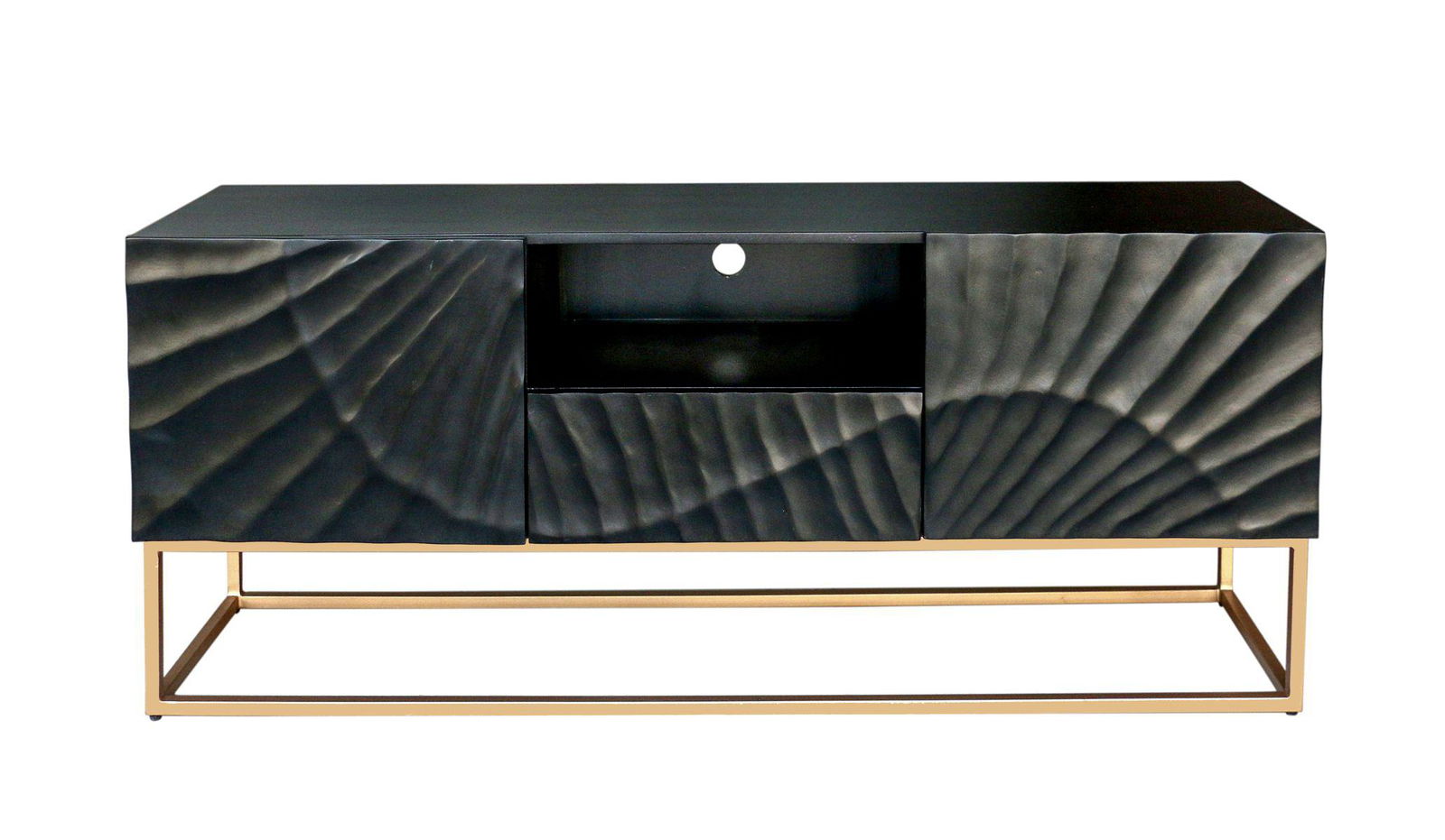 Szafka RTV Scorpion 160 cm Mango czarna/ 40253 / INVICTA INTERIOR