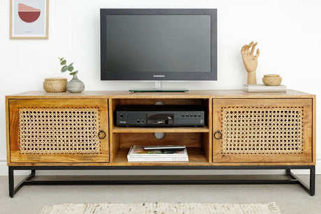 Szafka RTV Vienna 150cm mango wiklina/ 41741 / INVICTA INTERIOR