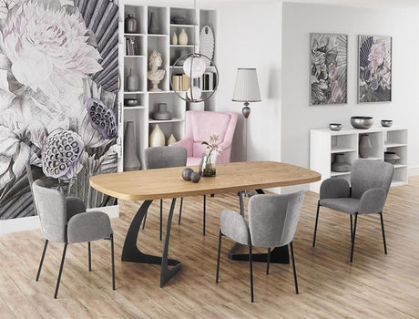 VELDON stół rozkładany dąb naturalny 160 (200) cm / HAL