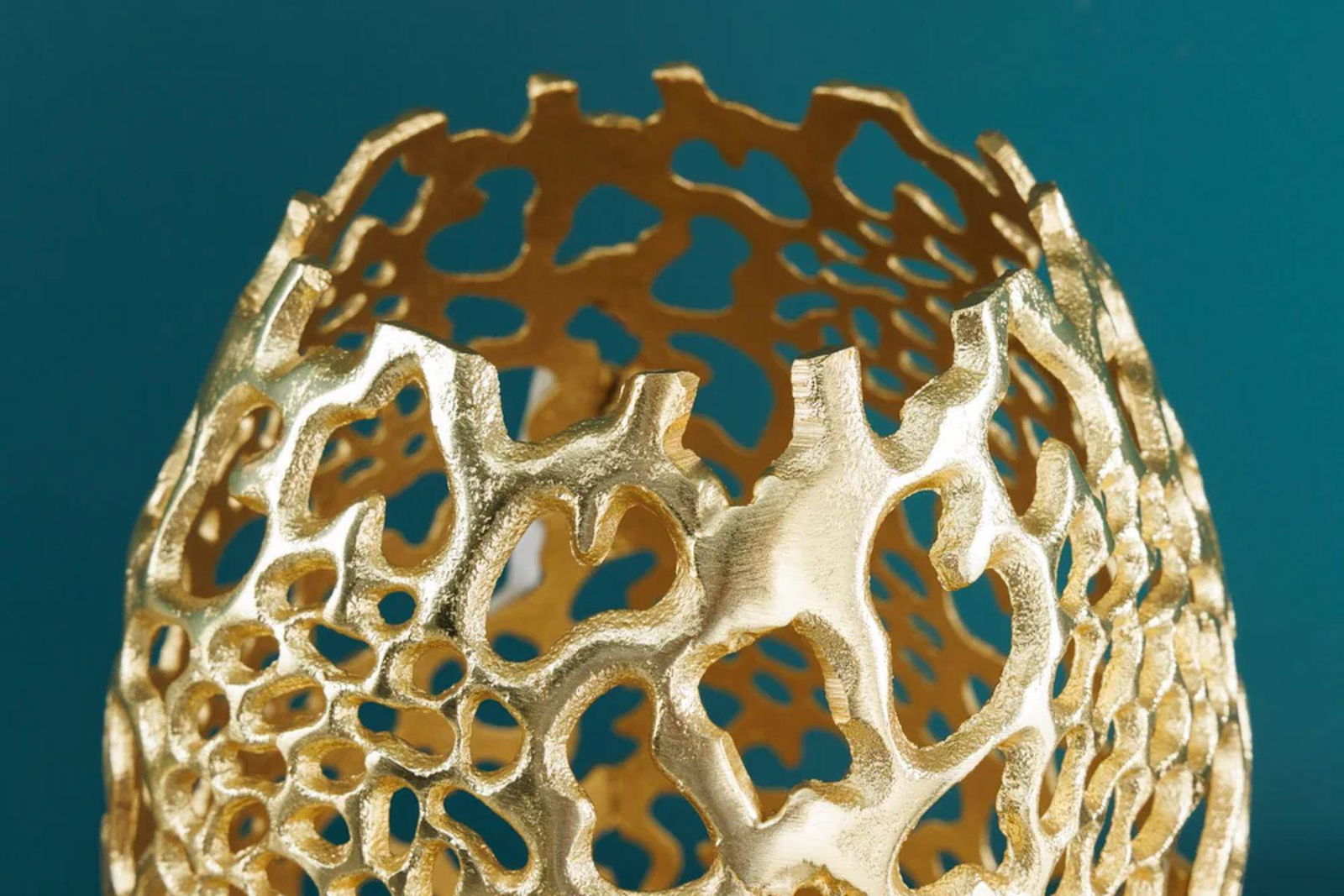 WAZON LEAF ZŁOTY 50 CM / 43218 / INVICTA INTERIOR