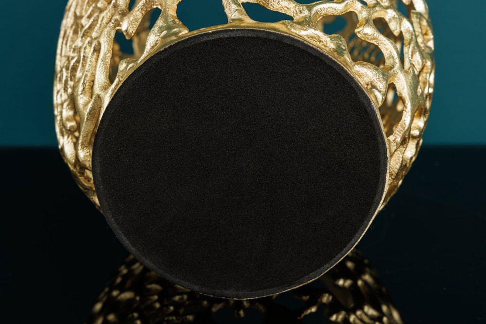WAZON LEAF ZŁOTY 50 CM / 43218 / INVICTA INTERIOR