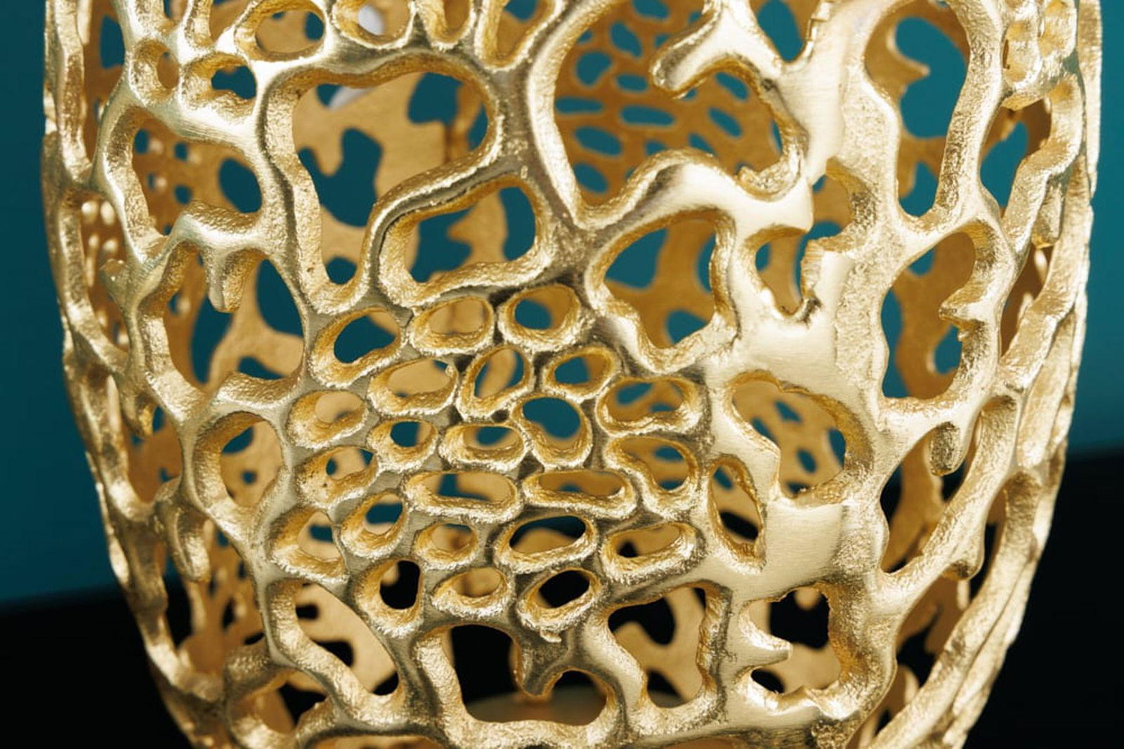 WAZON LEAF ZŁOTY 50 CM / 43218 / INVICTA INTERIOR