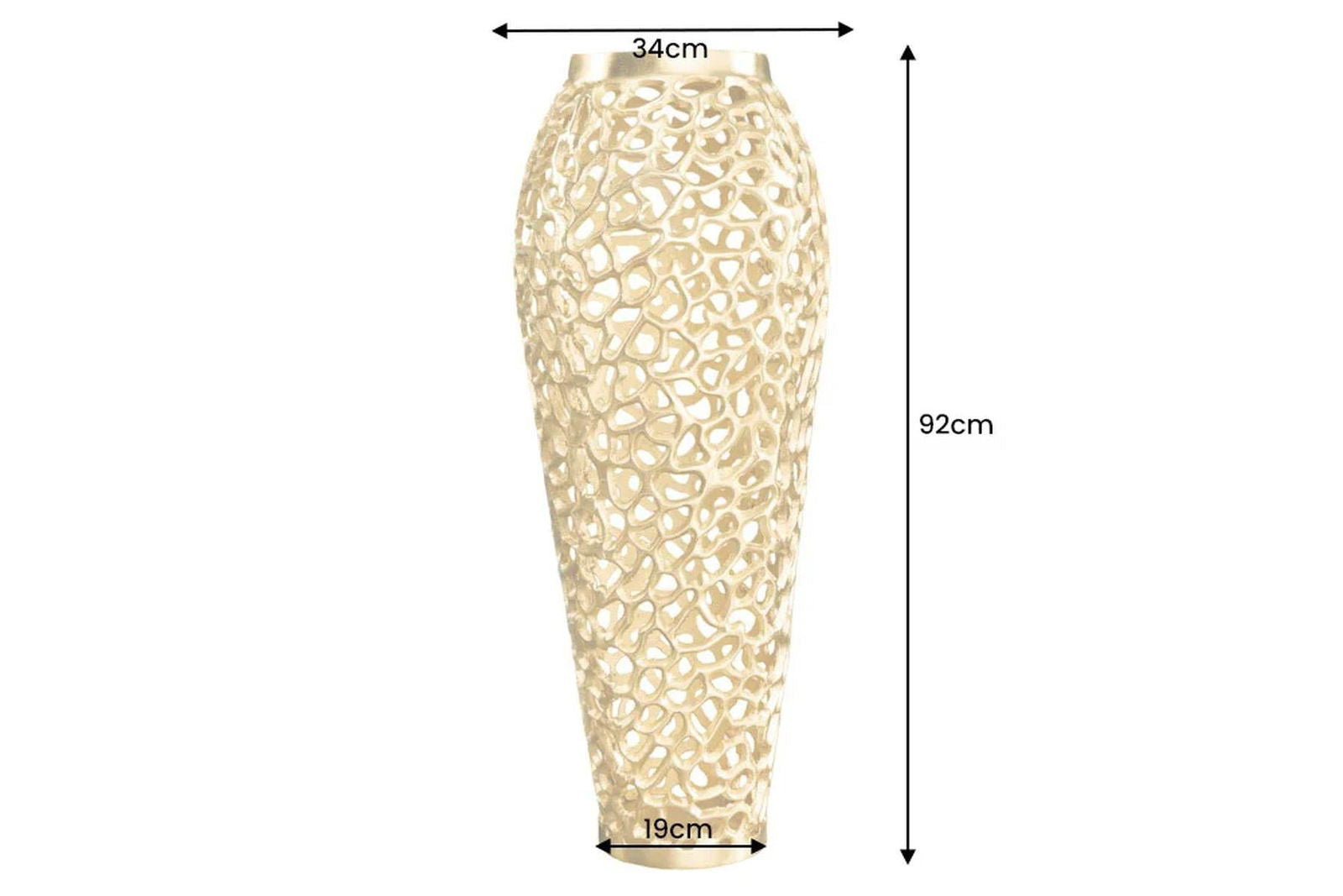 WAZON LEAF ZŁOTY 90 CM / 43220 / INVICTA INTERIOR
