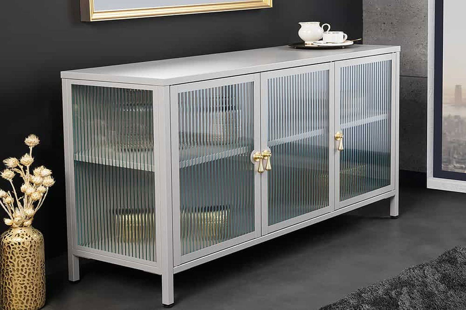WITRYNA AMSTERDAM JASNOSZARA 105 CM / 43535 / INVICTA INTERIOR