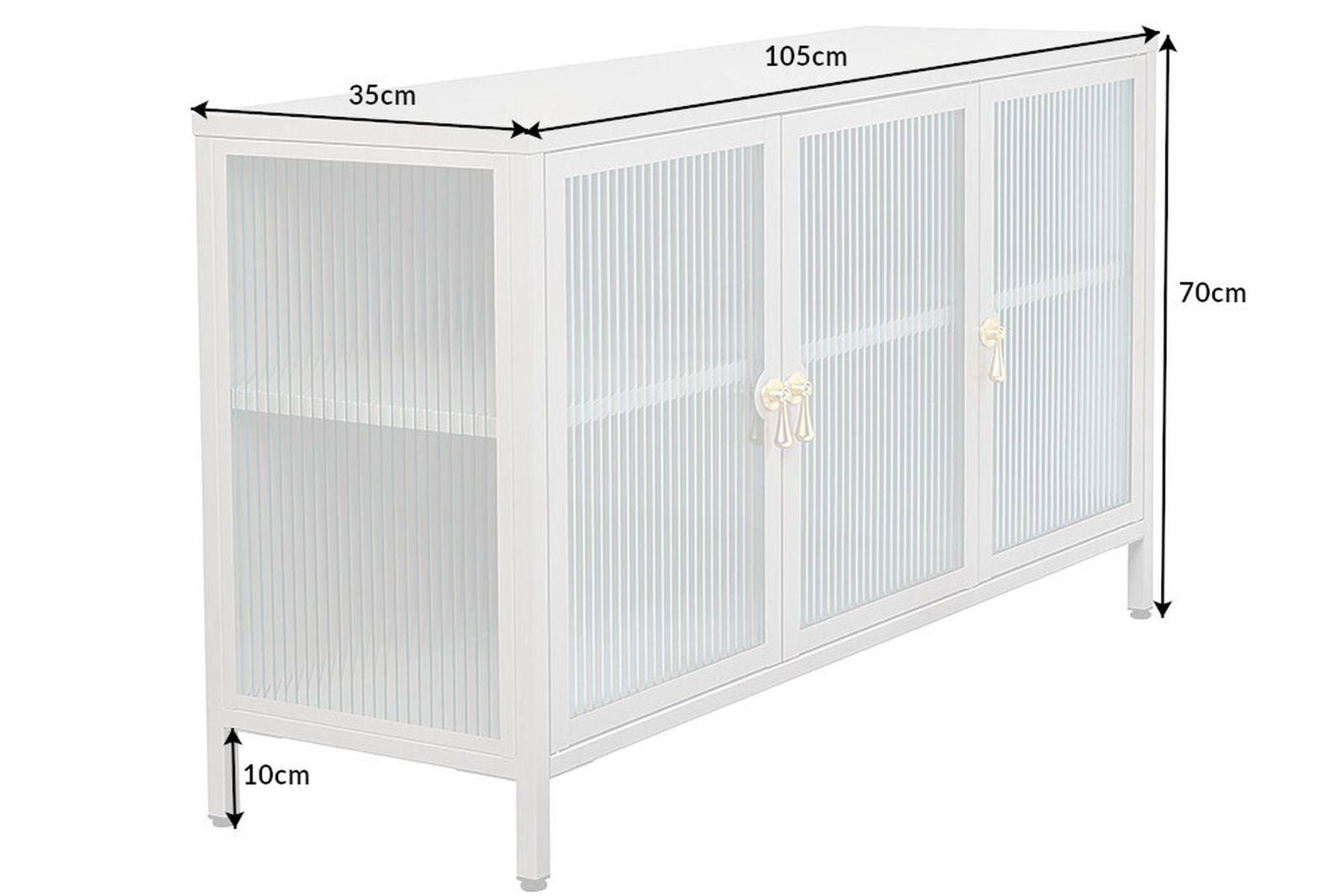 WITRYNA AMSTERDAM JASNOSZARA 105 CM / 43535 / INVICTA INTERIOR
