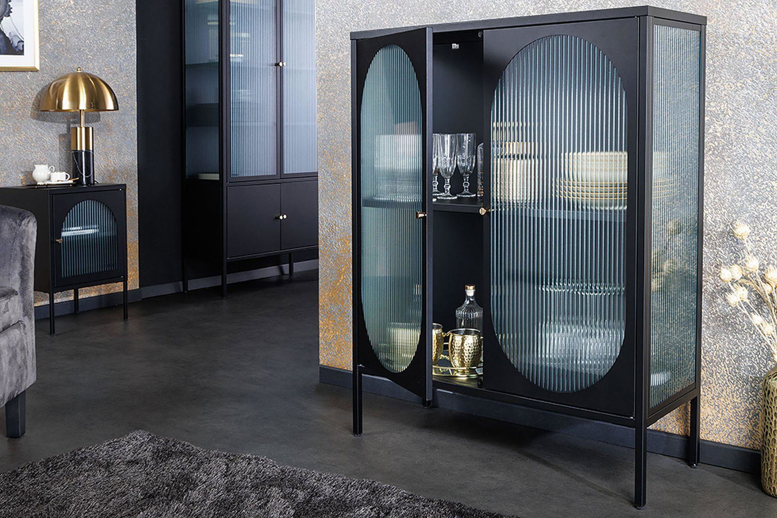 WITRYNA PARIS CZARNA 110 CM / 43331 / INVICTA INTERIOR