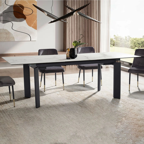 Wohnling Stół ceramiczny rozkładany biały 180cm Wohnling / WL7.151 Invicta Interior