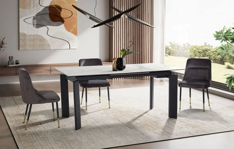 Wohnling Stół ceramiczny rozkładany biały 180cm Wohnling / WL7.151 Invicta Interior