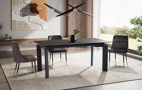 Wohnling Stół ceramiczny rozkładany czarny 180cm Wohnling / WL7.152 Invicta Interior