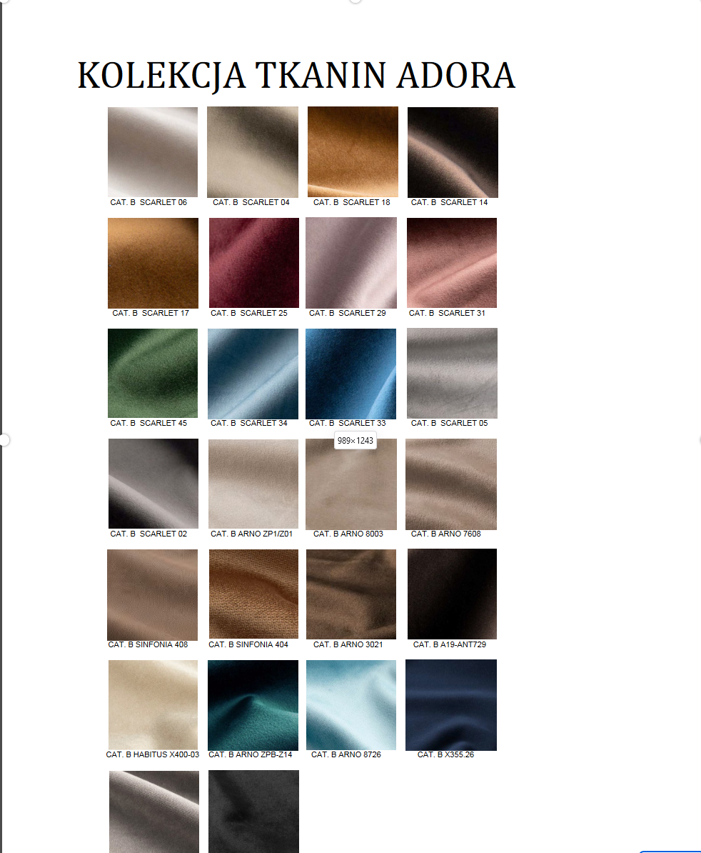 WŁOSKA ELEGANCKA PUFA ALLURE 100 CM / ARREDOCLASSIC ADORA