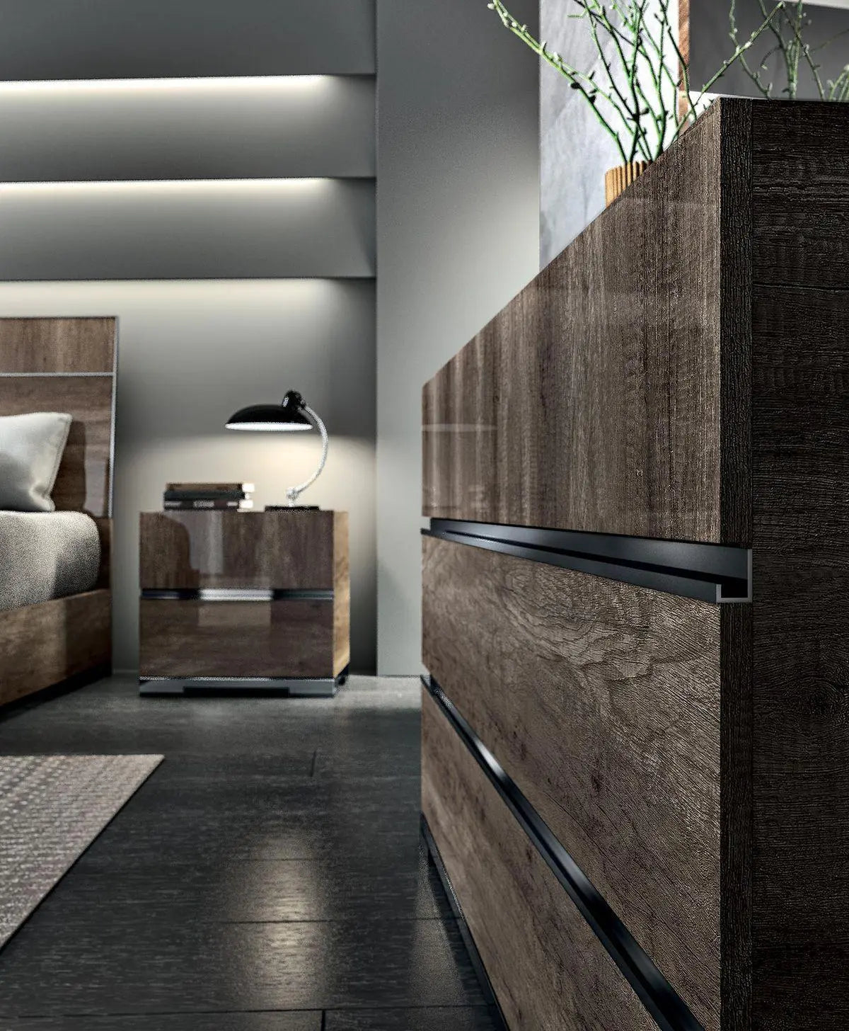 WŁOSKA KOMODA DEA VINTAGE OAK 3 SZUFLADOWA 150 / STATUS ITALY