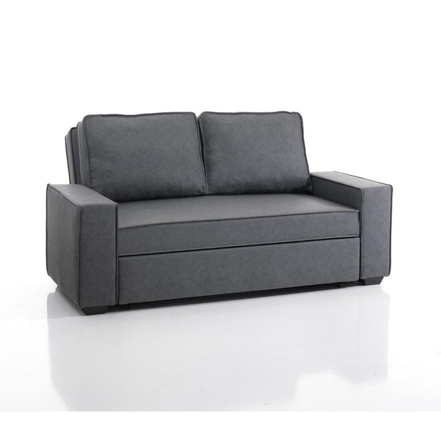 WŁOSKA SOFA LETTO SZARA ROZKŁADANA / 4114 / INVICTA INTERIOR