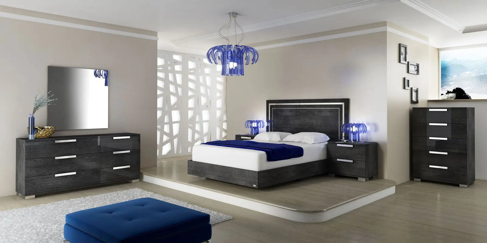 WŁOSKA SZAFKA NOCNA SARAH GREY MODERN / STATUS ITALY