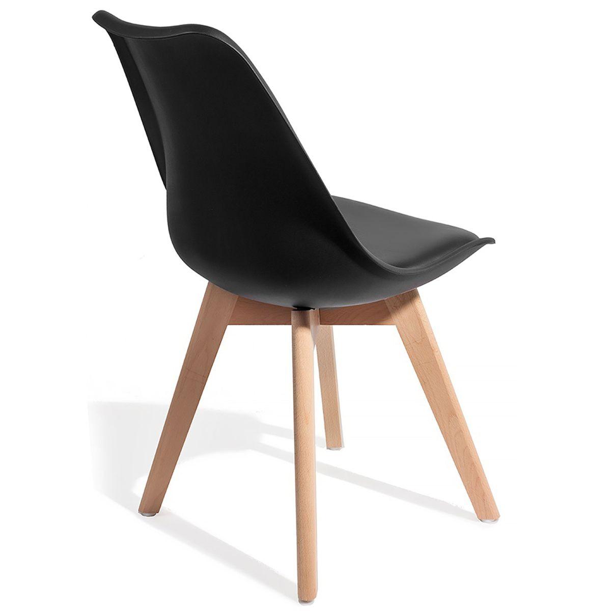 WŁOSKIE KRZESŁO KIKI EVO WOOD / BLACK / 3218 / TM